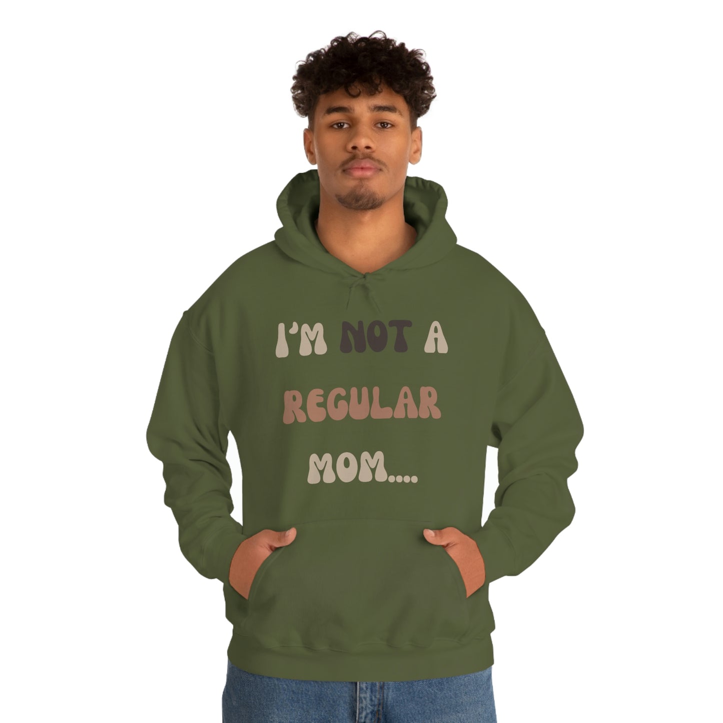 Unisex Heavy Blend Hooded Sweatshirt Not a regular mom Im a cool mom Mothers Day gift
