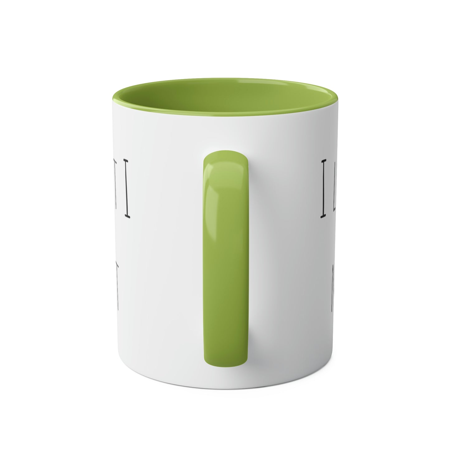 Two-Tone Coffee Mugs, 11oz I love you a latte but I need my coffee first Mothers Day Gift