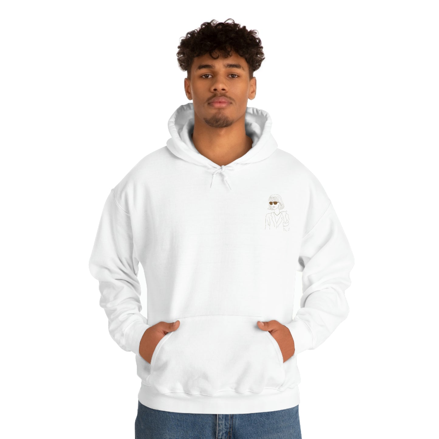 Cool Moms Club Unisex Heavy Blend Hooded Sweatshirt Mothers Day Gift Nude beige Retro letters