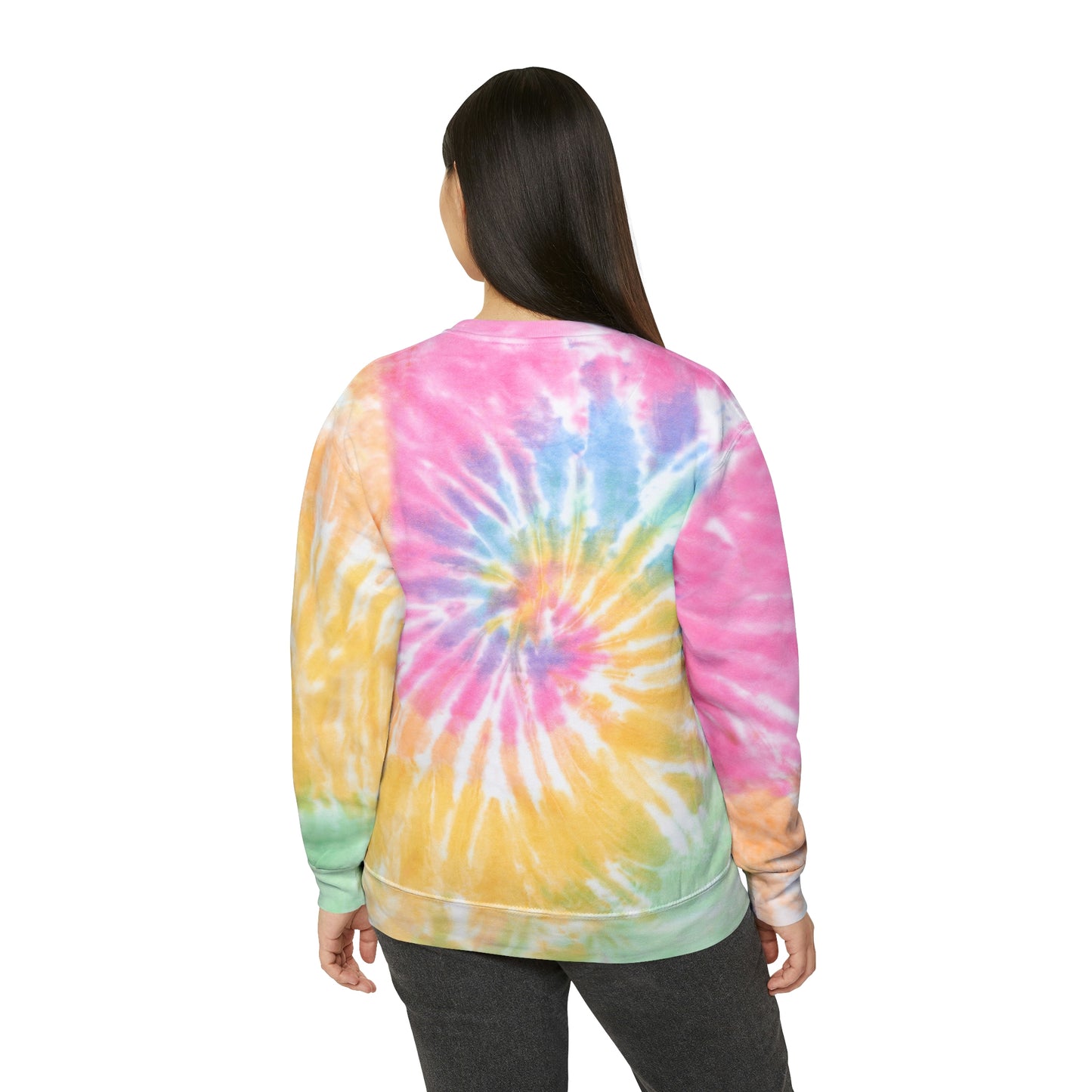 Introvert Unisex Tie-Dye Sweatshirt Retro letters