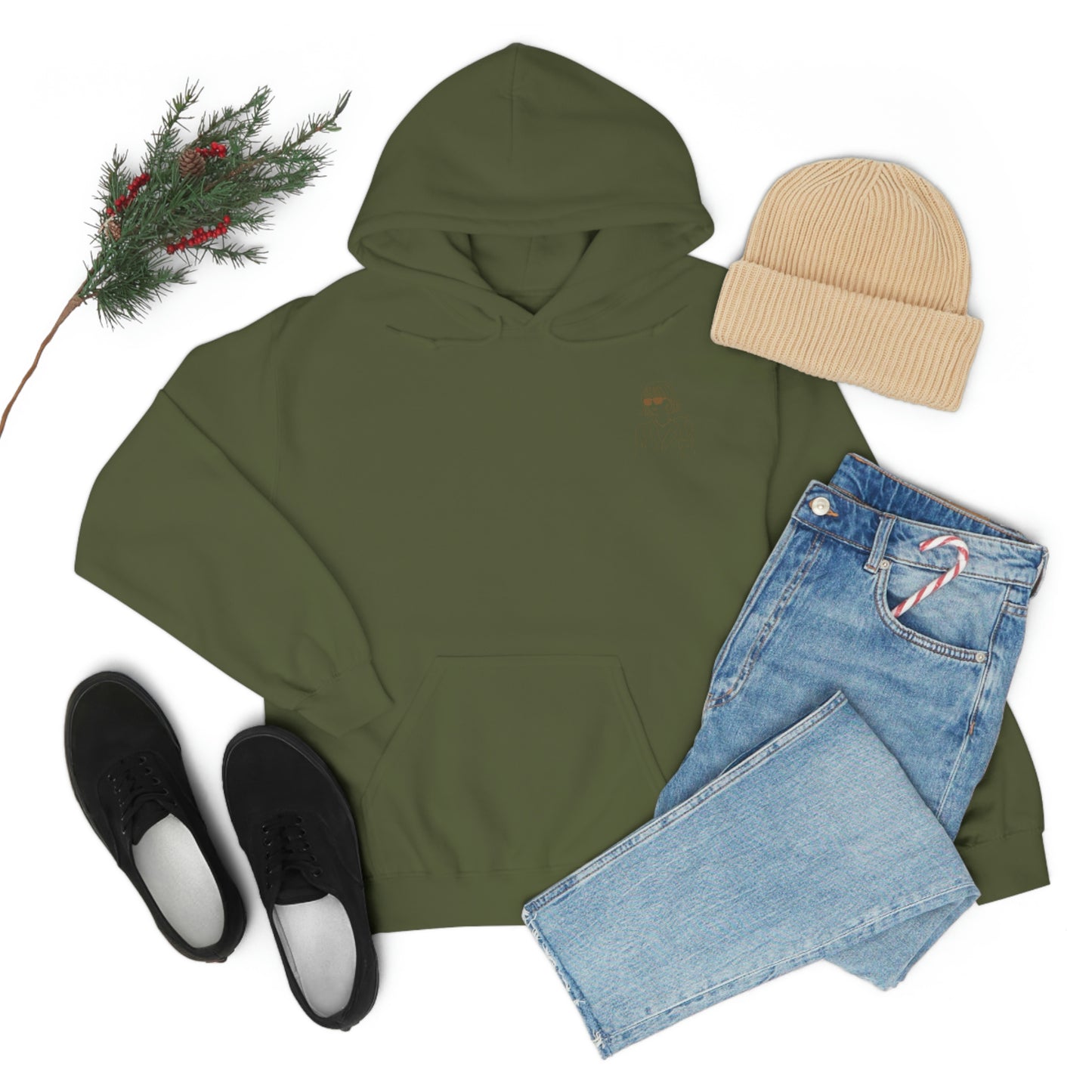 Cool Moms Club Unisex Heavy Blend Hooded Sweatshirt Mothers Day Gift Nude beige Retro letters