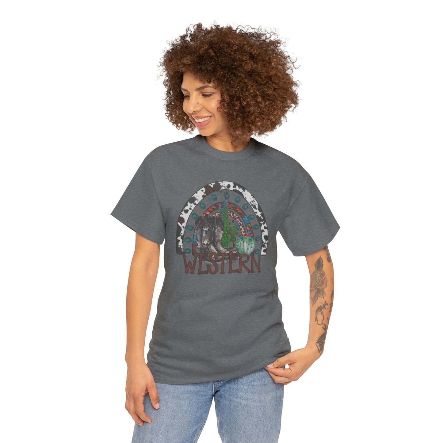 Western Cowgirl Unisex Heavy Cotton Tee Cowgirl shirt Western tee rancher tee rodeo shirt Wild West t shirt