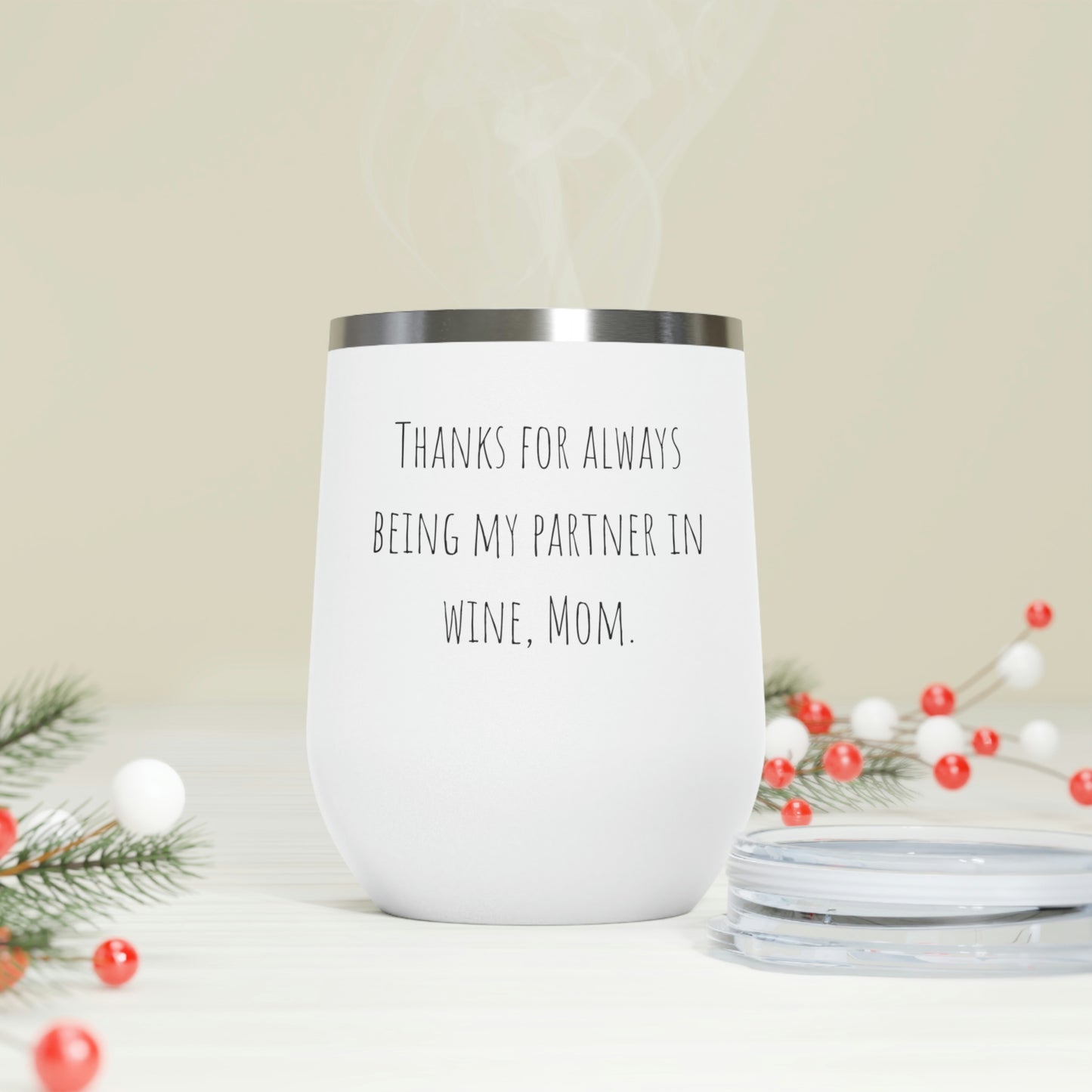 12oz Insulated Wine Tumbler Mothers Day gift