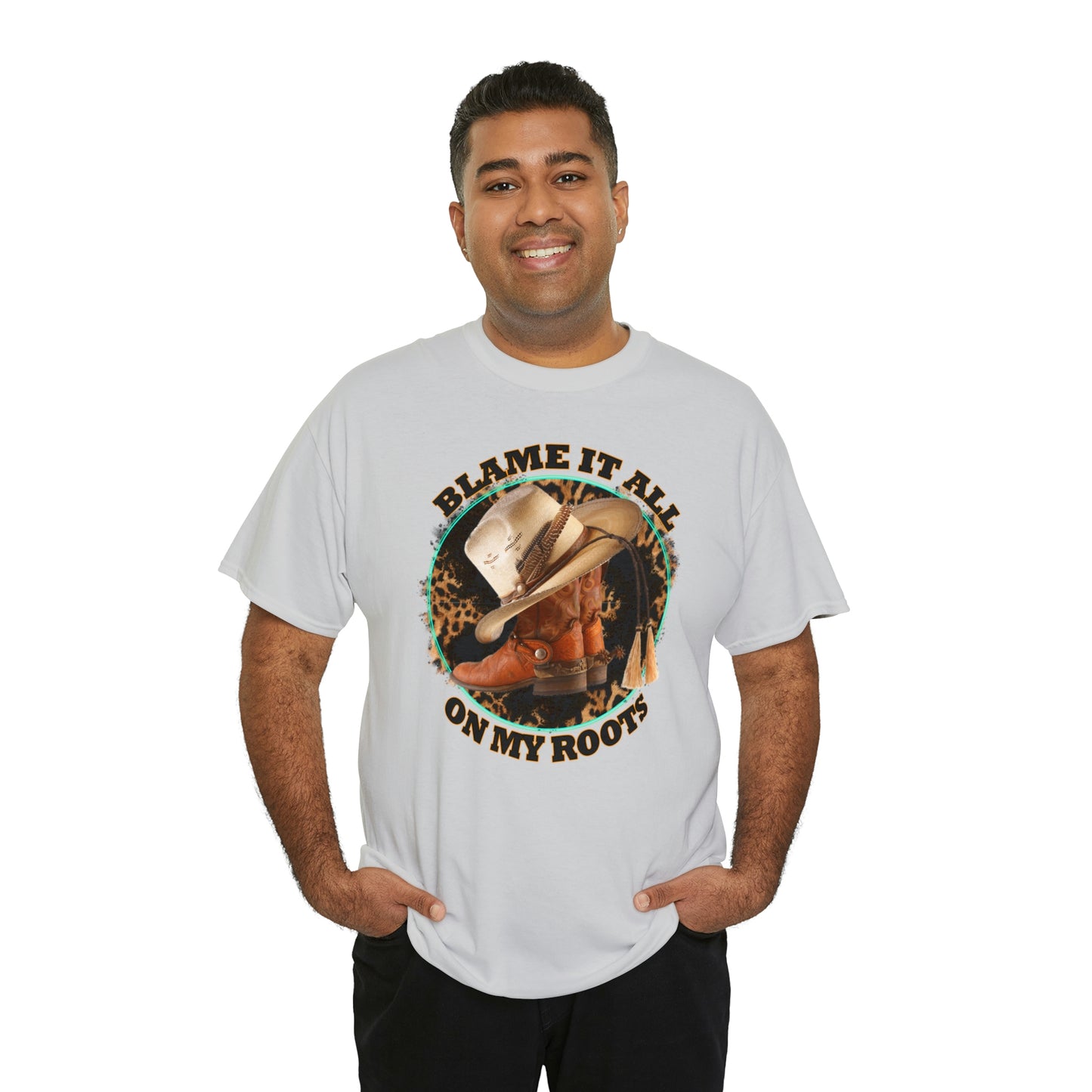 Blame it all on my roots Coastal Cowgirl Unisex Heavy Cotton Tee