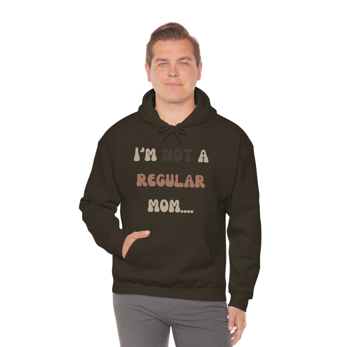 Unisex Heavy Blend Hooded Sweatshirt Not a regular mom Im a cool mom Mothers Day gift