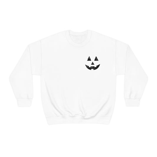 Spooky Halloween Jack-o'-Lantern Crewneck Sweater | Pumpkin Crewneck Sweatshirt