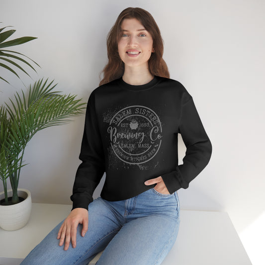 Salem Sisters Halloween Crewneck Sweater | Bewitchingly Stylish Sweatshirt