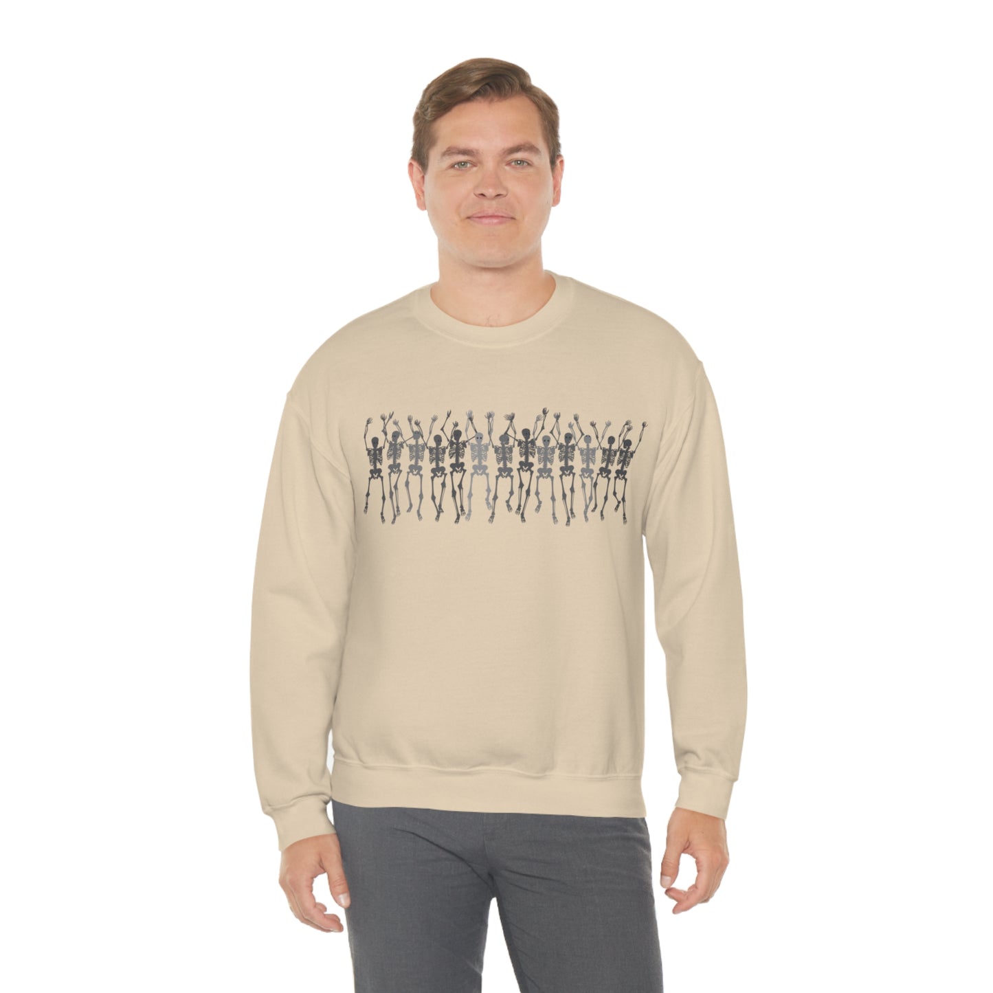 Skeleton Halloween Crewneck Sweater | Spooktacularly Stylish Sweatshirt