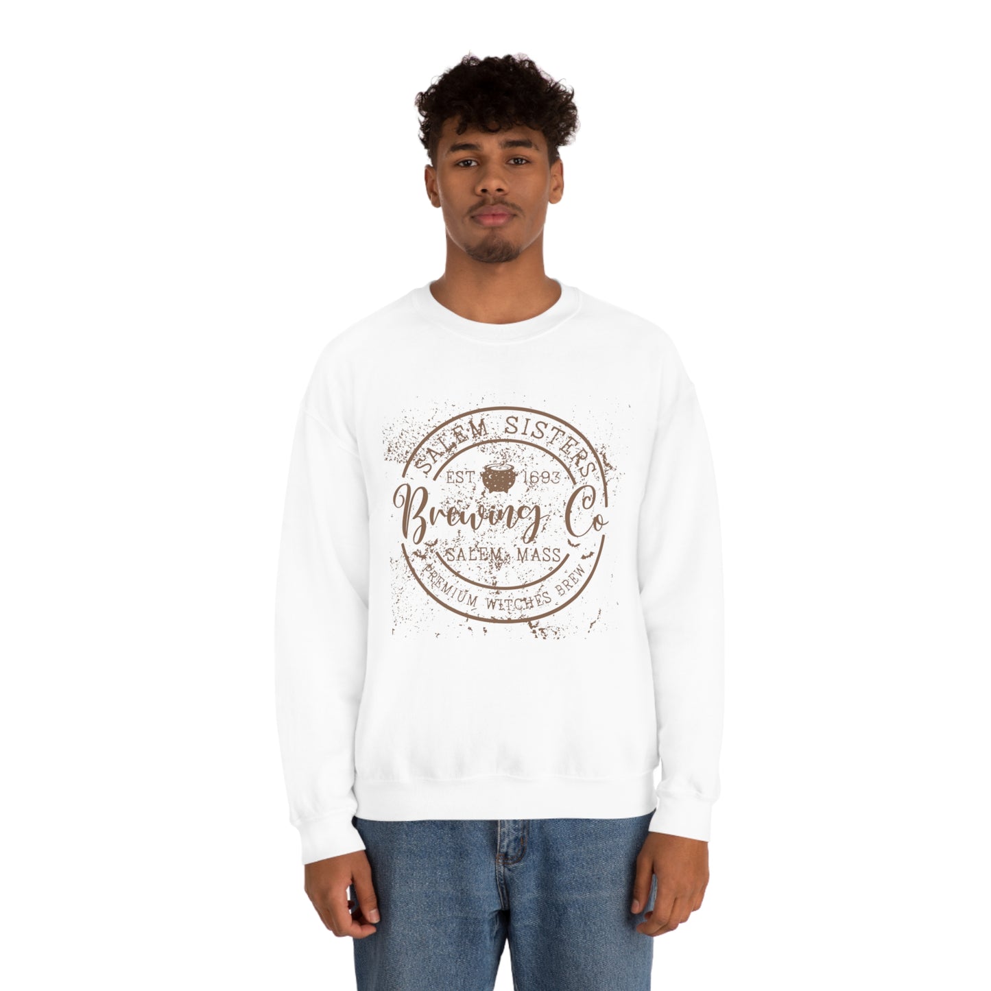 Salem Sisters Halloween Crewneck Sweater | Bewitchingly Stylish Sweatshirt