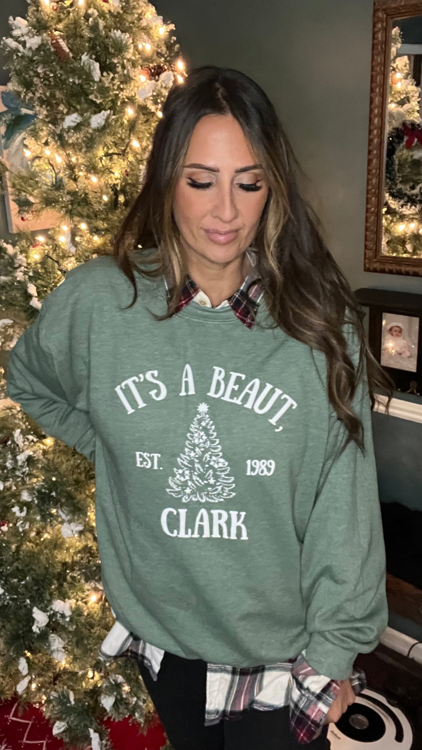 It’s a beaut, Clark. Christmas Vacation crew neck sweatshirt