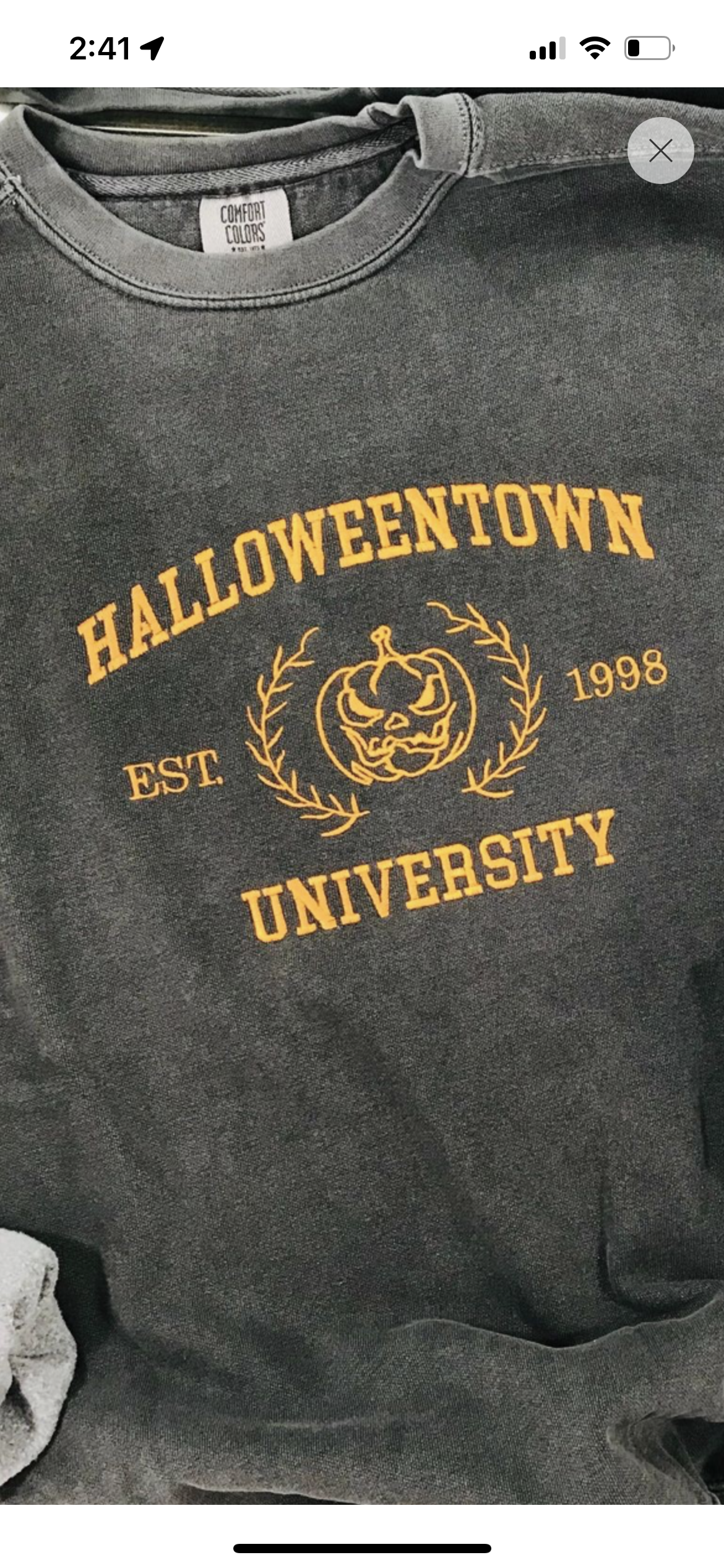 Halloweentown University embroidered Sweatshirt