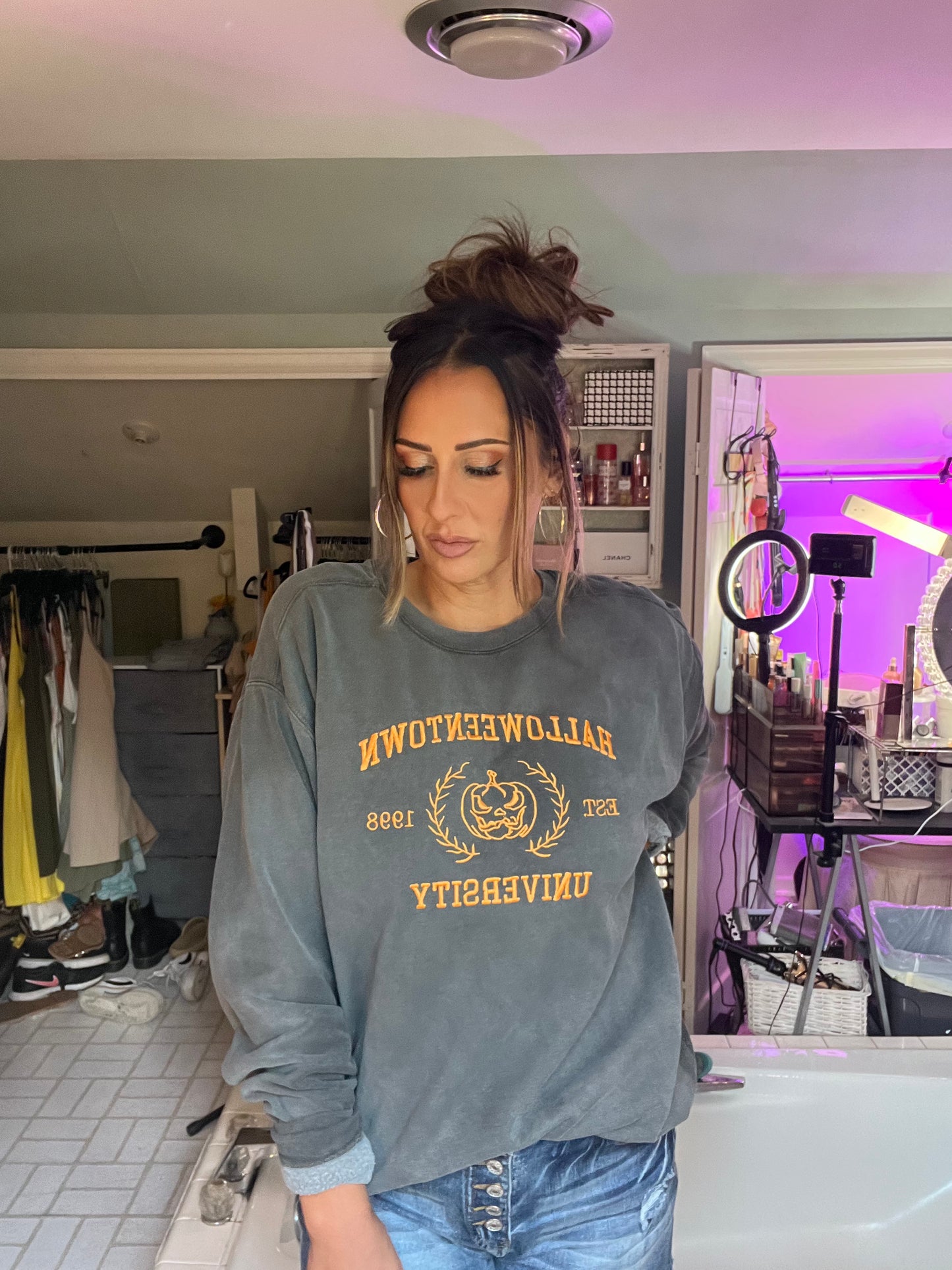 Halloweentown University embroidered Sweatshirt