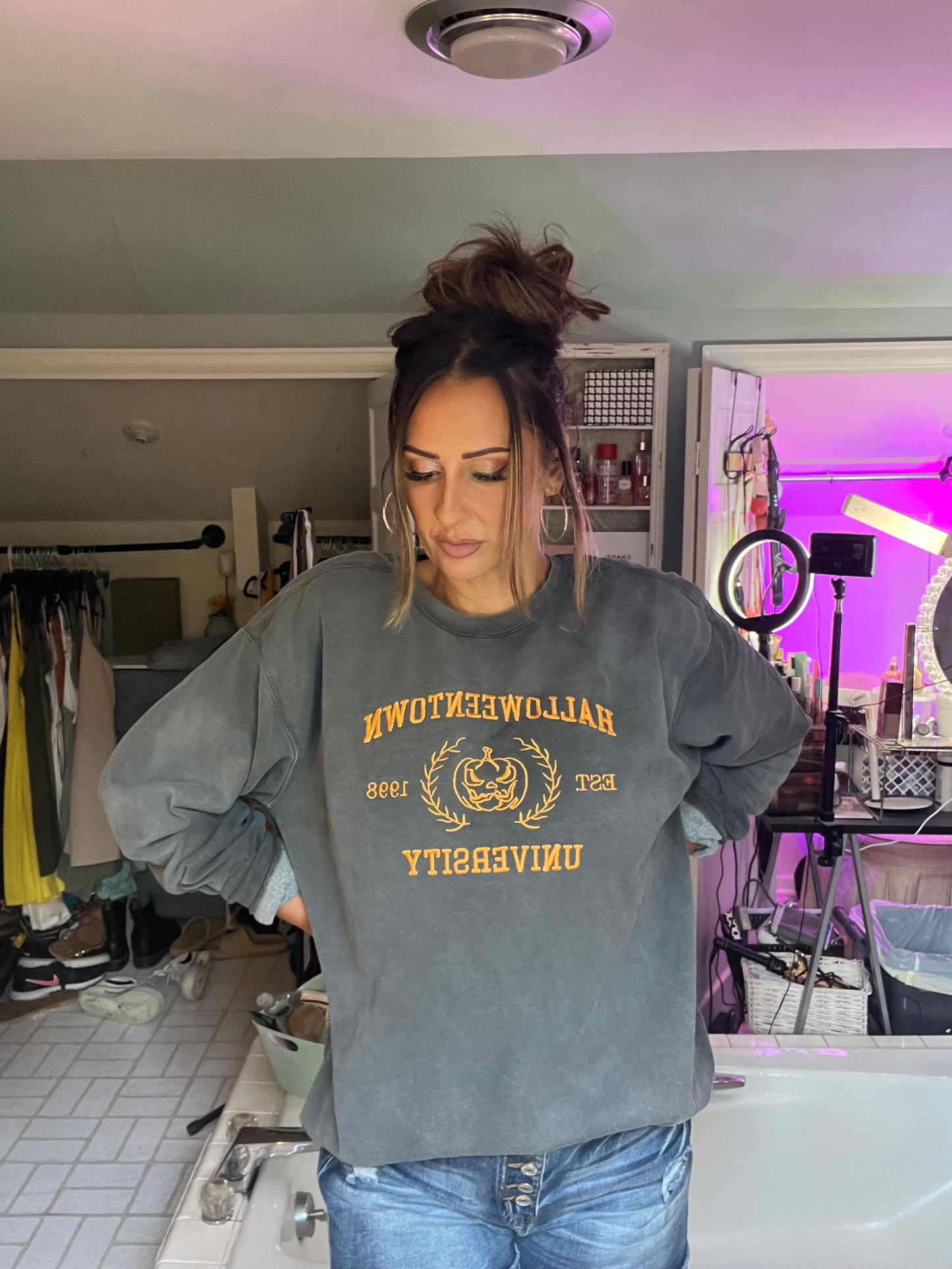 Halloweentown University embroidered Sweatshirt