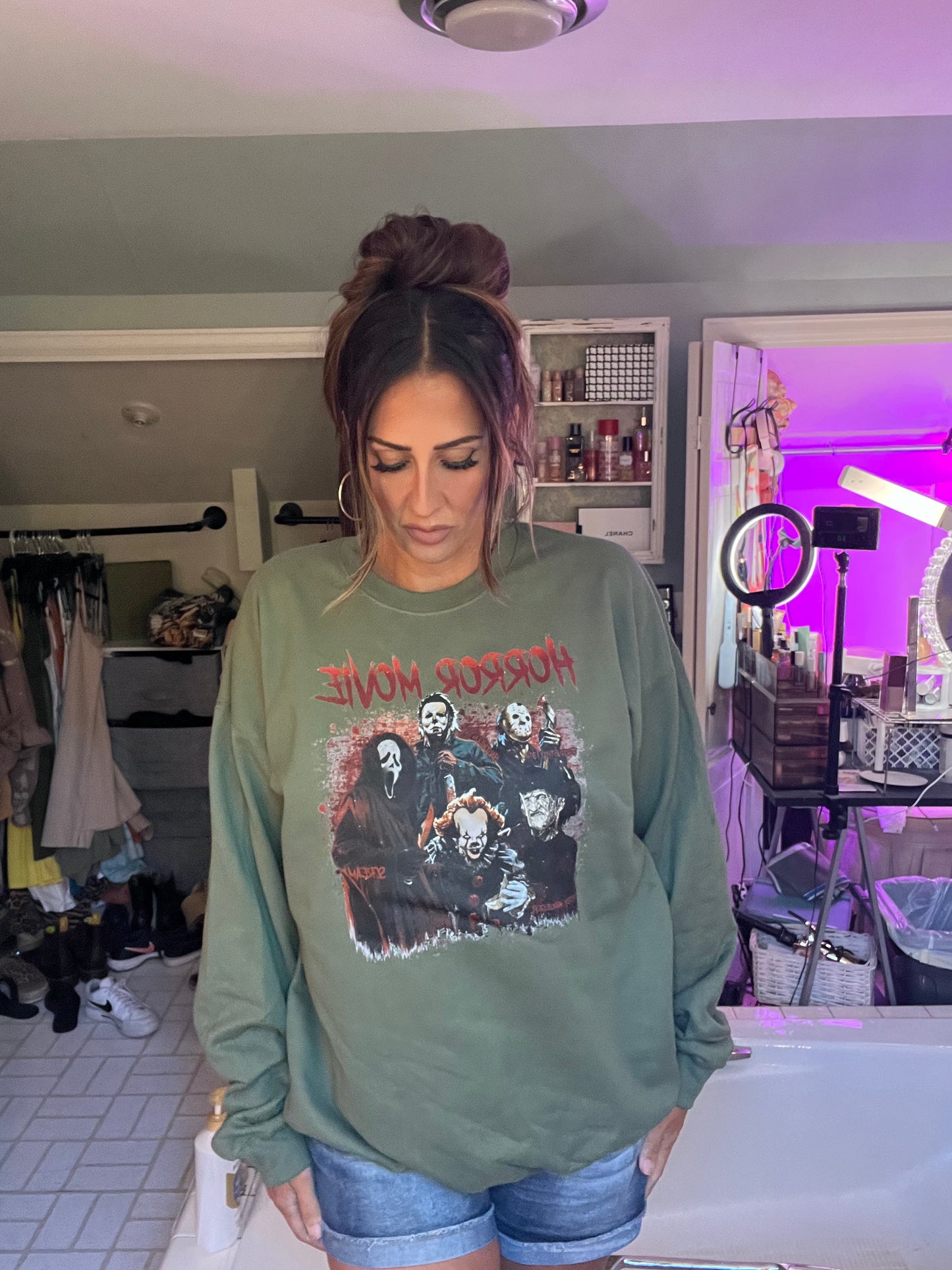 Horror movie Halloween Crewneck sweatshirt