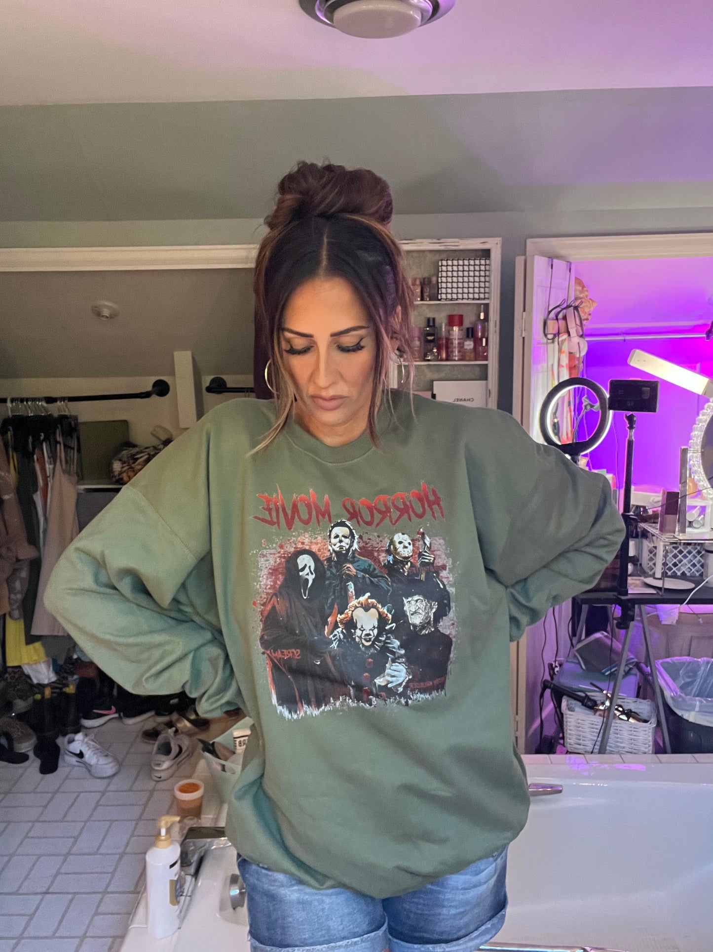 Horror movie Halloween Crewneck sweatshirt