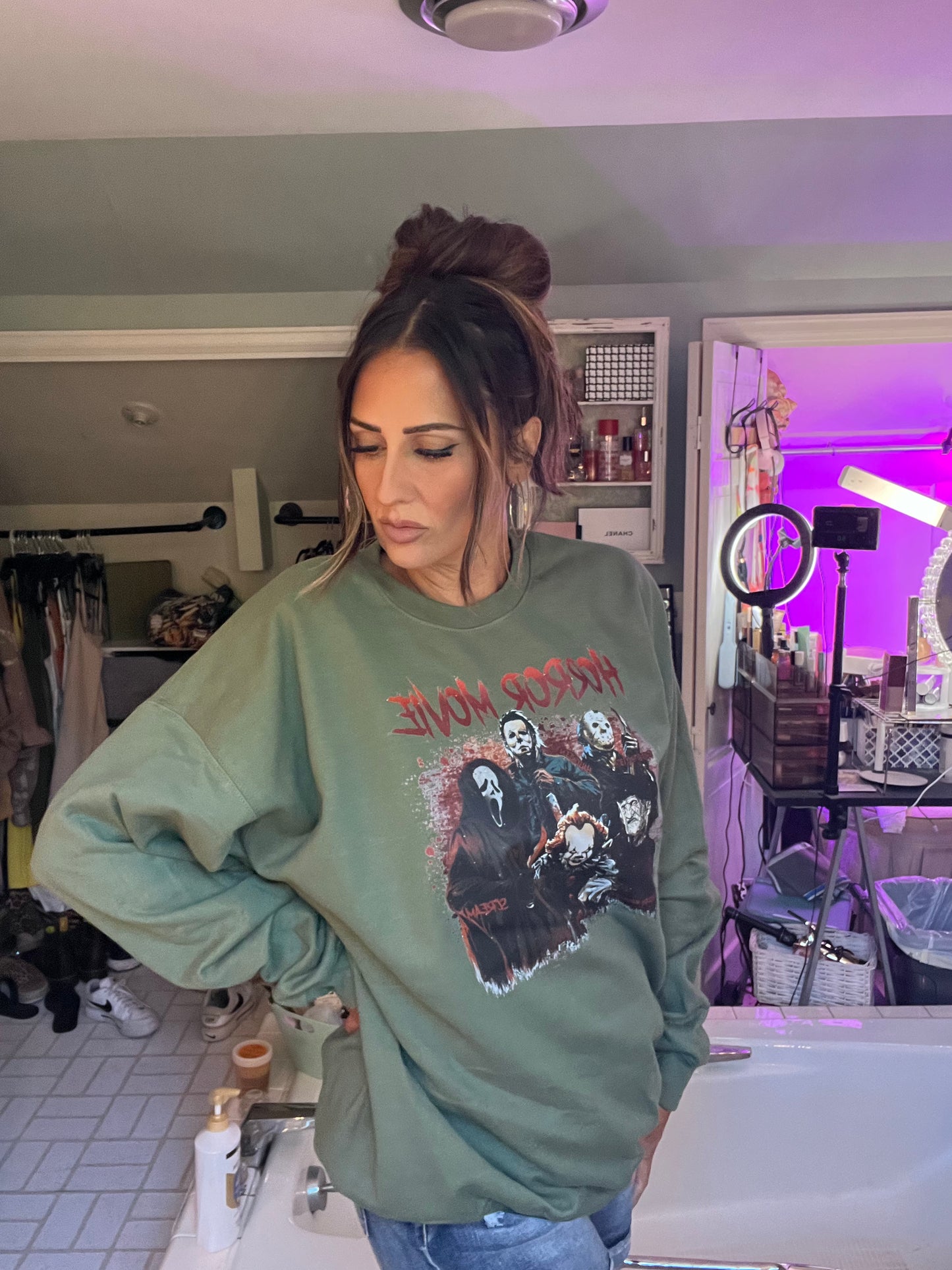 Horror movie Halloween Crewneck sweatshirt