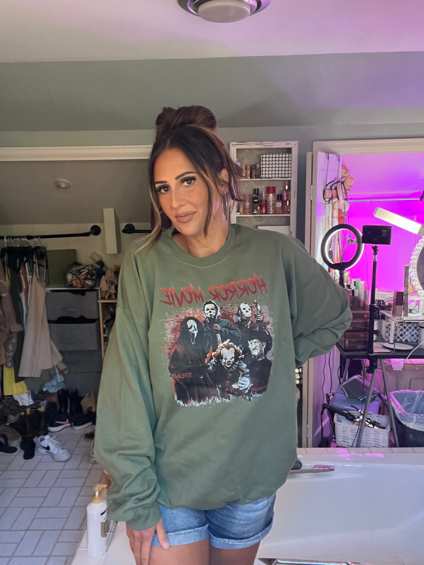 Horror movie Halloween Crewneck sweatshirt
