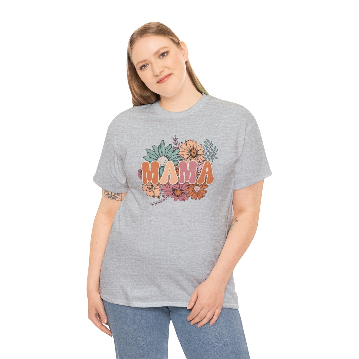 Mama Unisex Heavy Cotton Tee Mothers Day gift