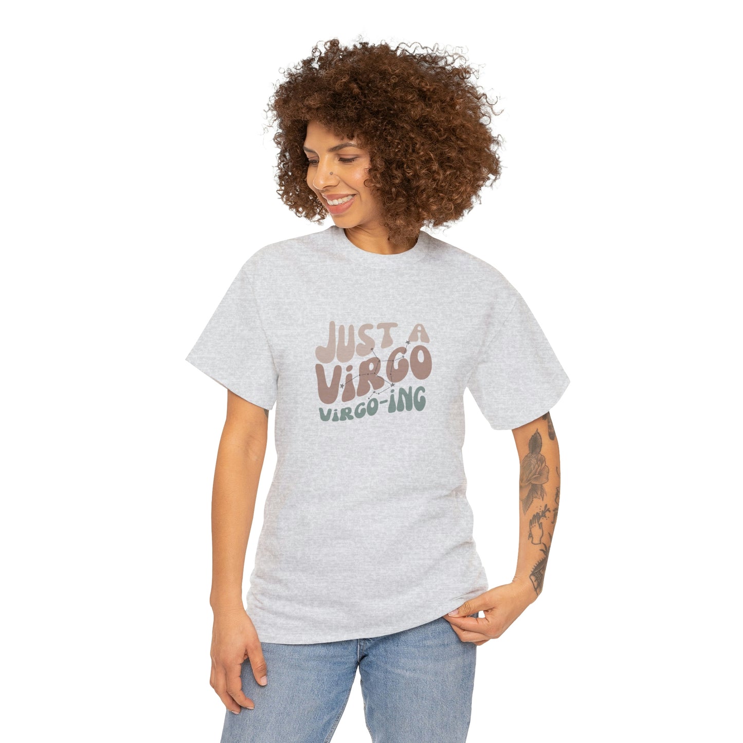 Virgo Unisex Heavy Cotton Tee zodiac graphic t shirt Virgo pride Virgo apparel horoscope t shirt