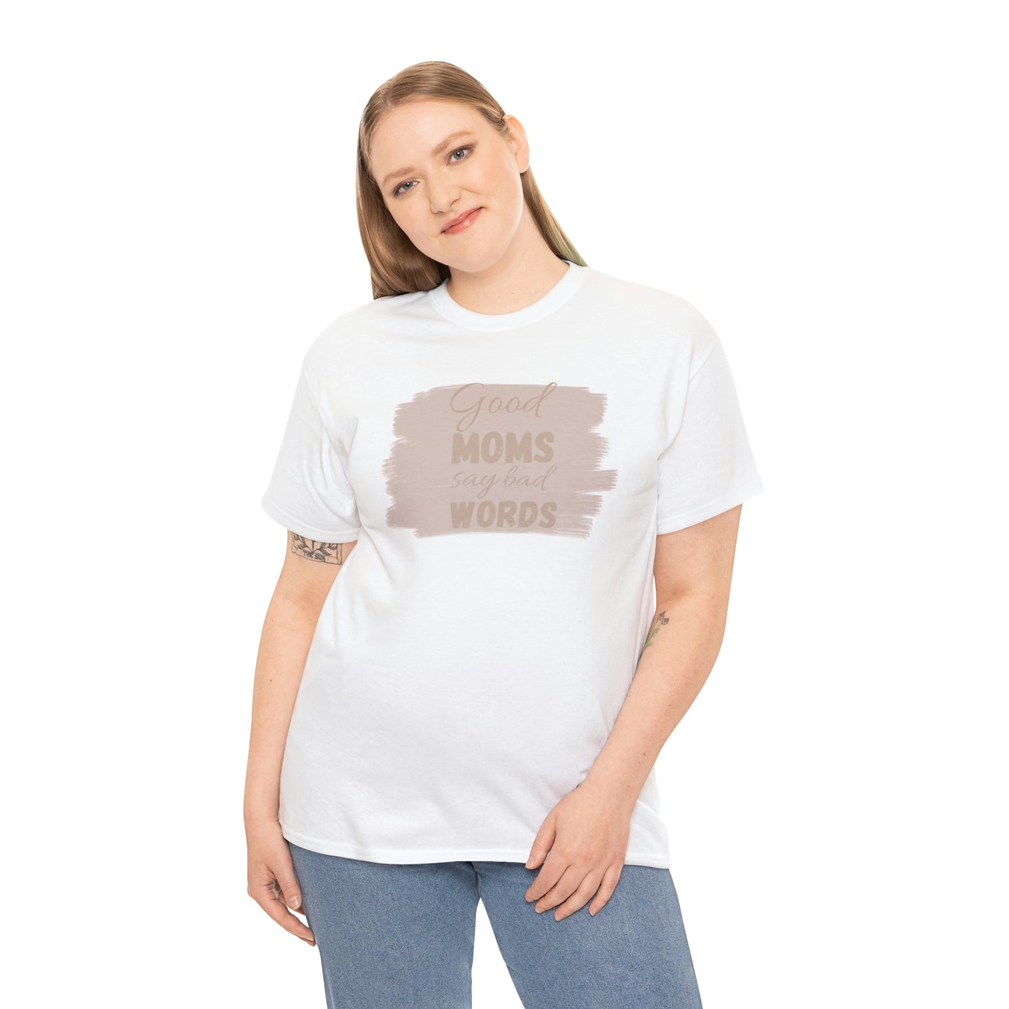 Funny mom t shirt Unisex Heavy Cotton graphic tee, good moms say bad words, trendy t-shirt, comfortable shirt, playdate shirt, mom life