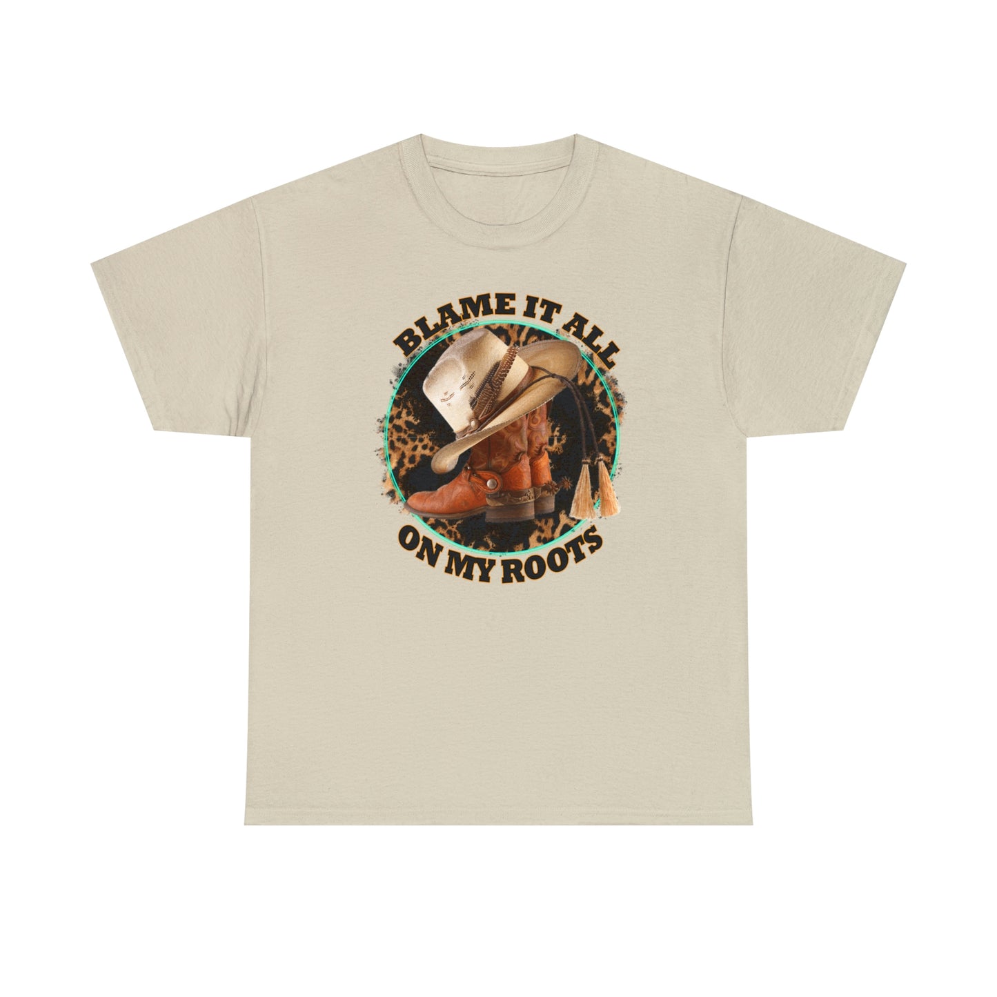 Blame it all on my roots Coastal Cowgirl Unisex Heavy Cotton Tee