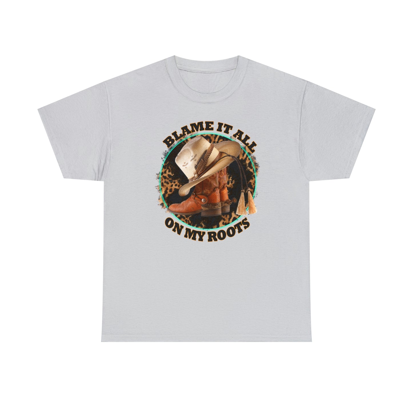 Blame it all on my roots Coastal Cowgirl Unisex Heavy Cotton Tee