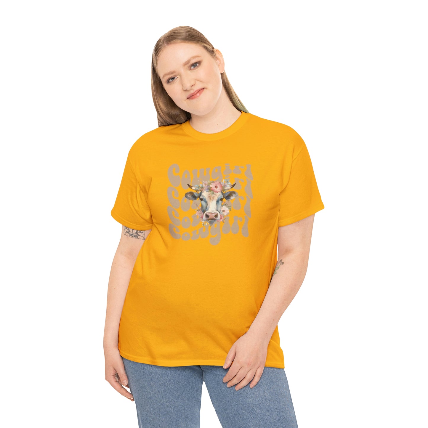 Western Cowgirl Unisex Heavy Cotton Tee Cowgirl shirt Western tee rancher tee rodeo shirt Wild West t shirt