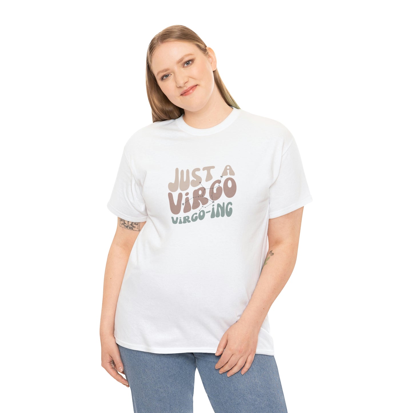 Virgo Unisex Heavy Cotton Tee zodiac graphic t shirt Virgo pride Virgo apparel horoscope t shirt