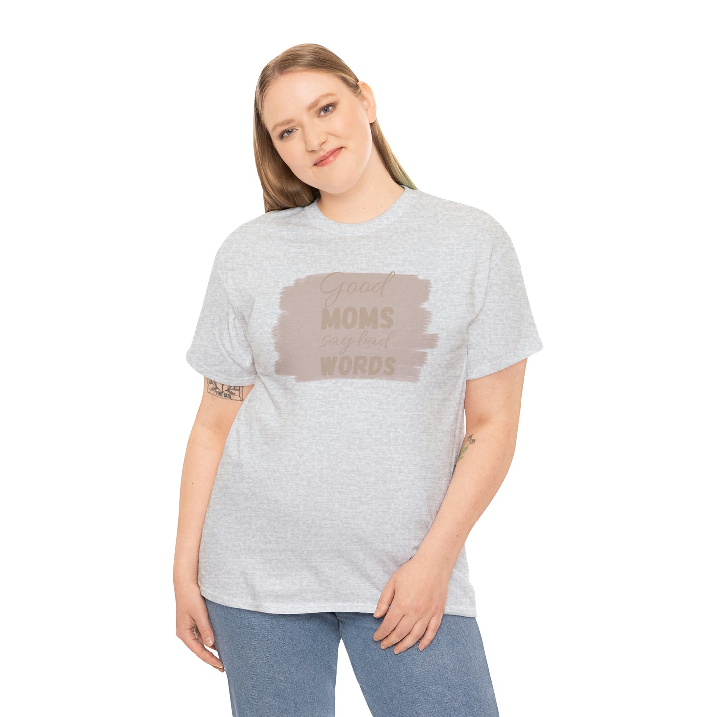 Funny mom t shirt Unisex Heavy Cotton graphic tee, good moms say bad words, trendy t-shirt, comfortable shirt, playdate shirt, mom life