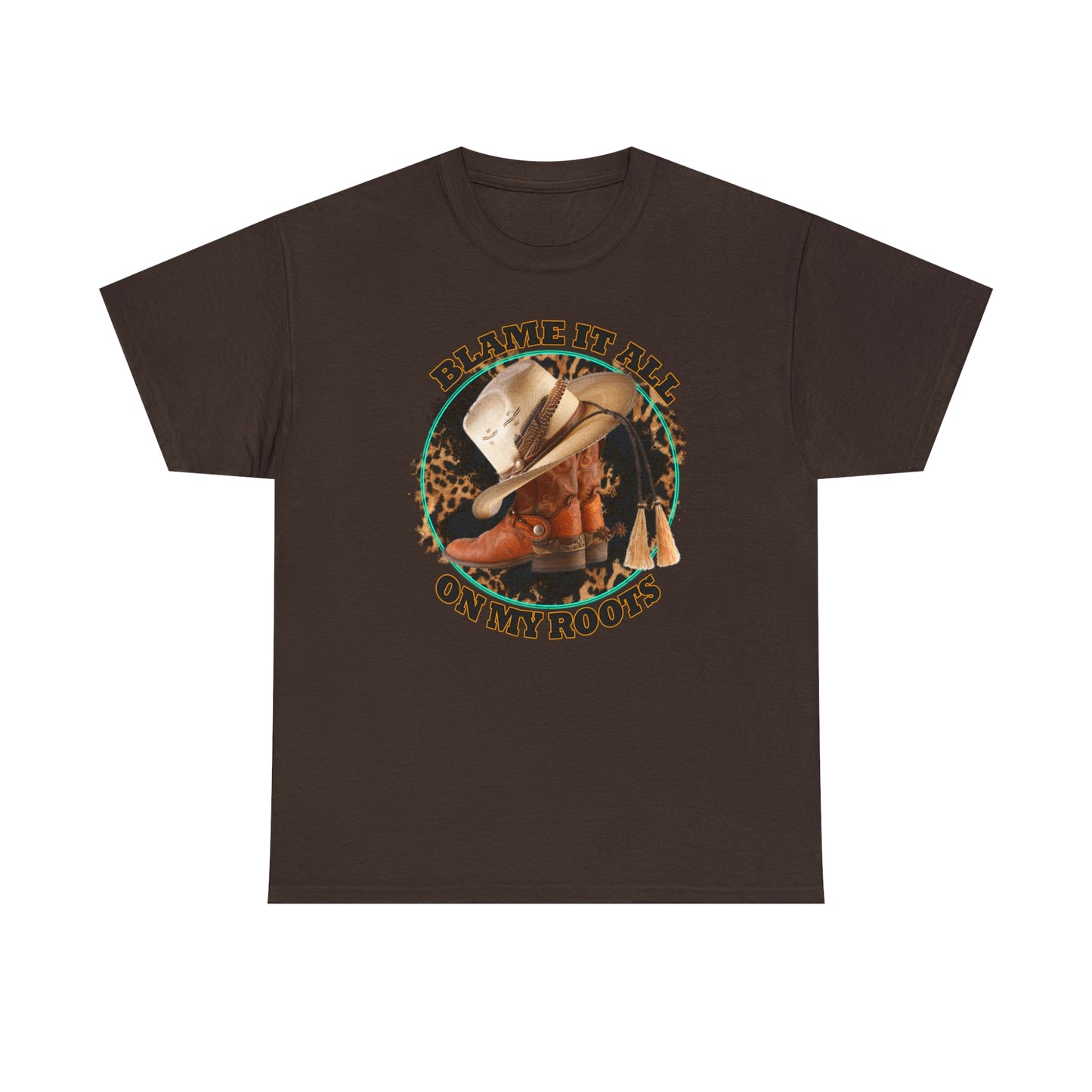 Blame it all on my roots Coastal Cowgirl Unisex Heavy Cotton Tee