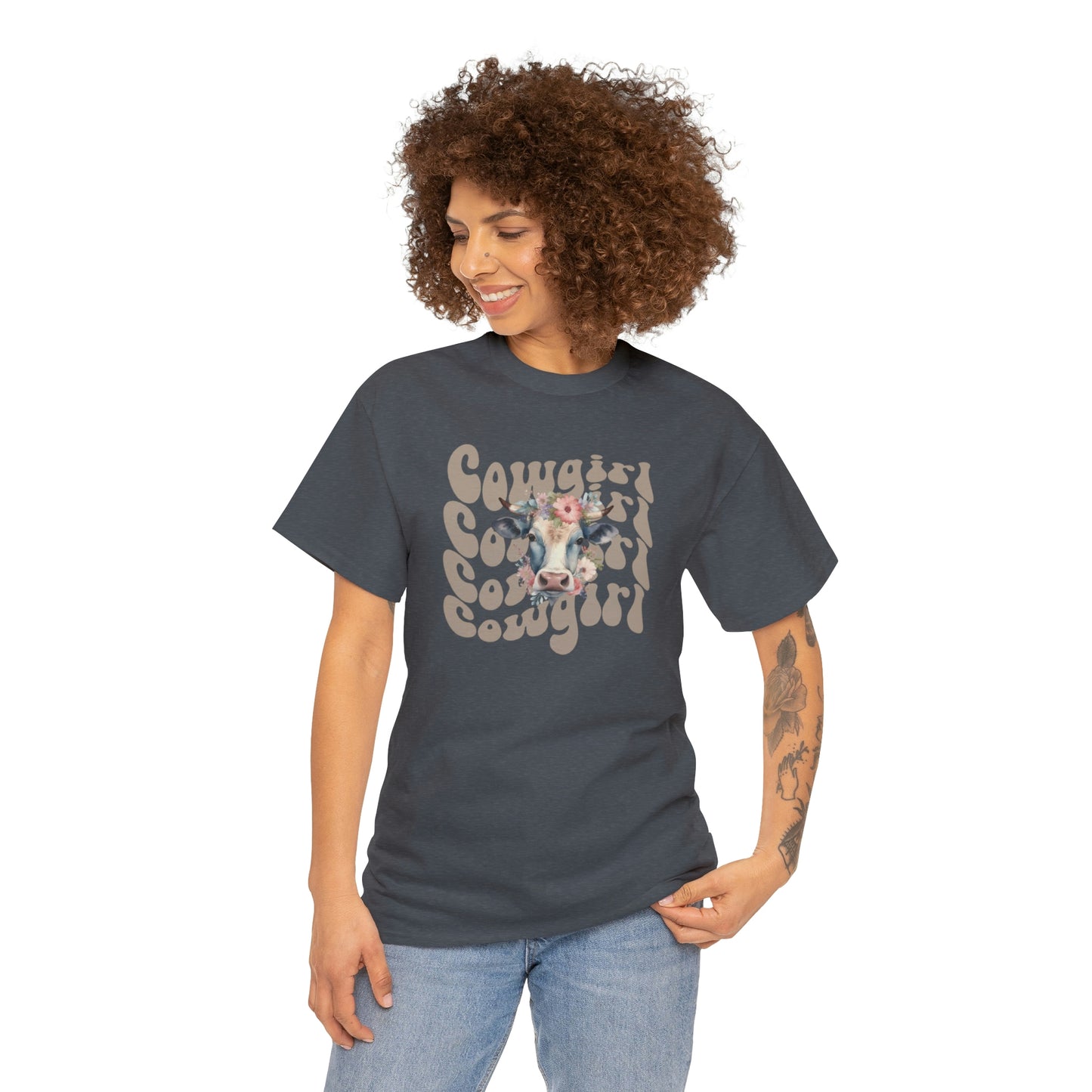 Western Cowgirl Unisex Heavy Cotton Tee Cowgirl shirt Western tee rancher tee rodeo shirt Wild West t shirt