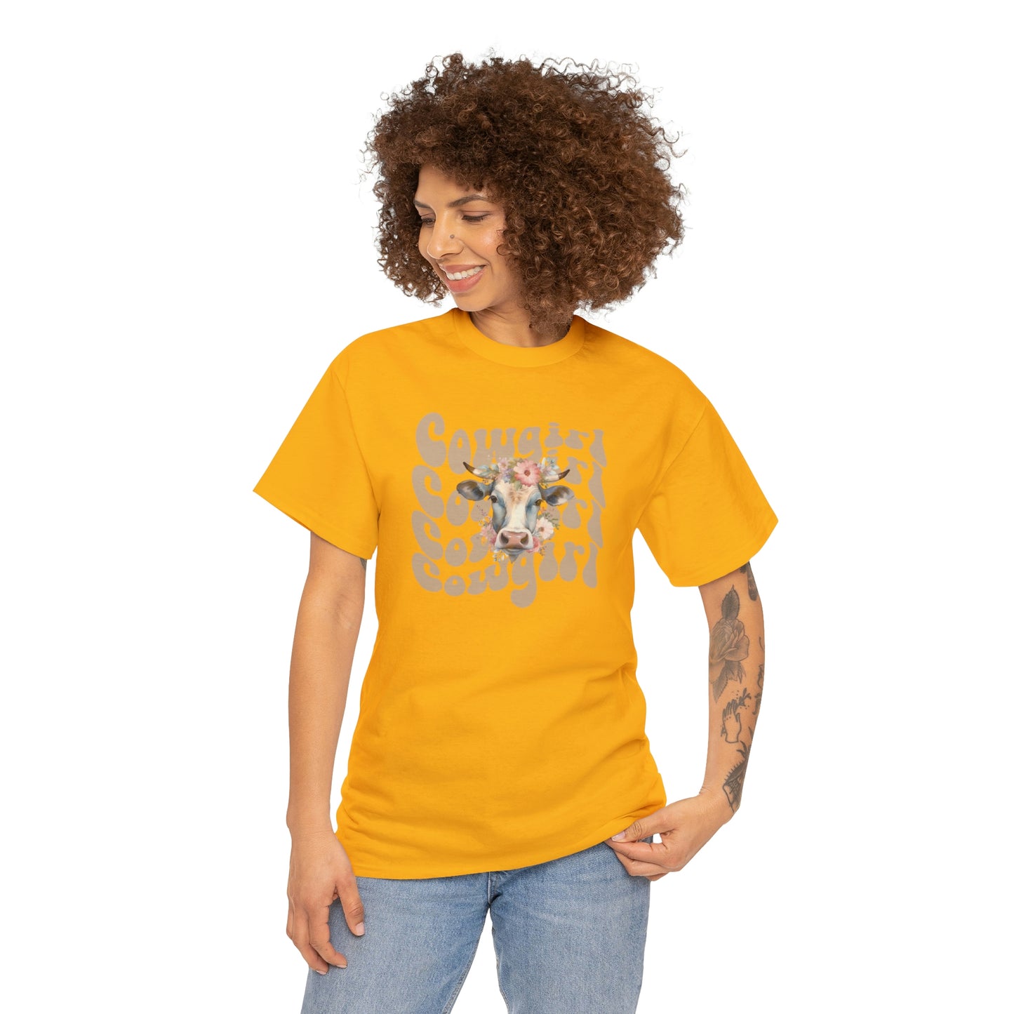 Western Cowgirl Unisex Heavy Cotton Tee Cowgirl shirt Western tee rancher tee rodeo shirt Wild West t shirt