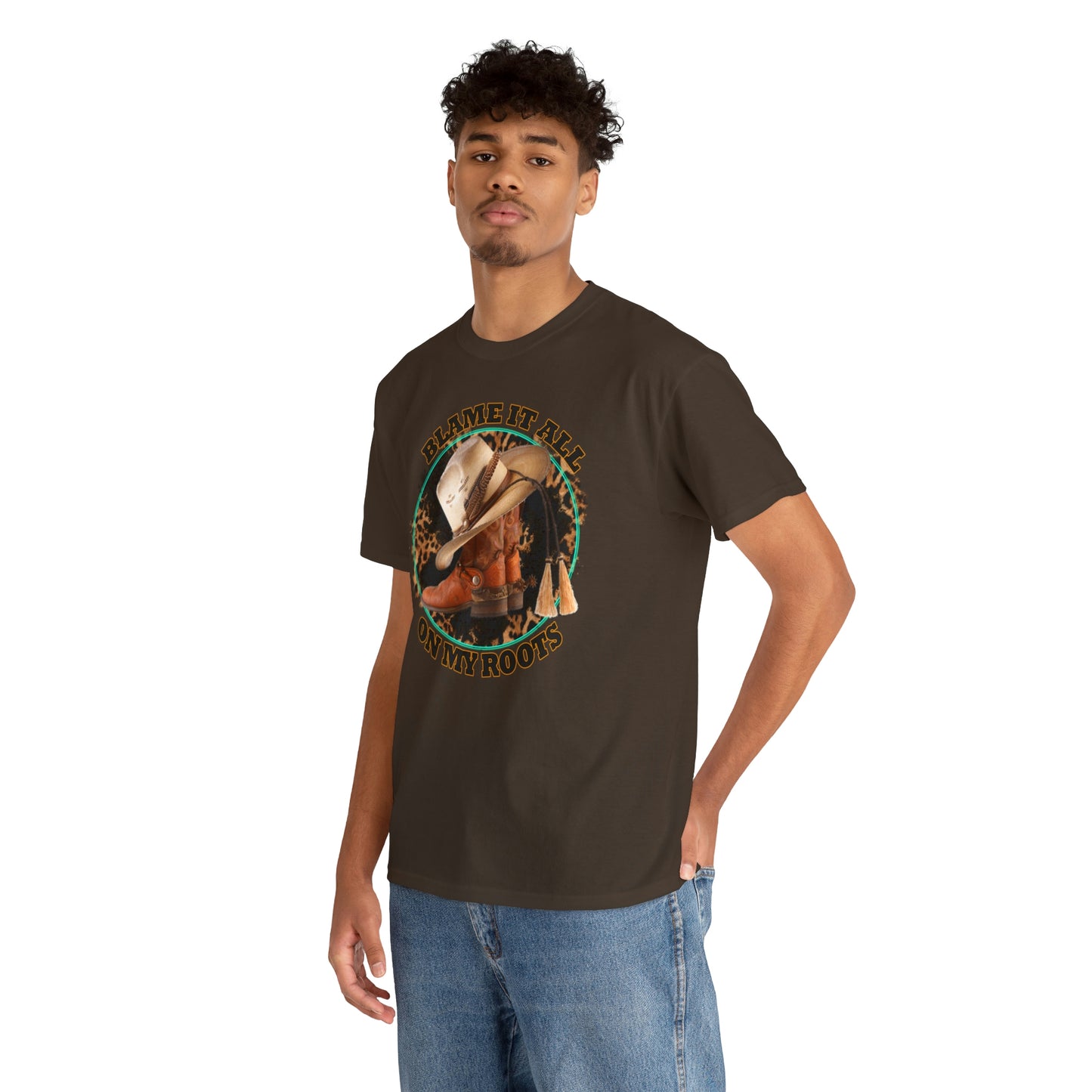 Blame it all on my roots Coastal Cowgirl Unisex Heavy Cotton Tee