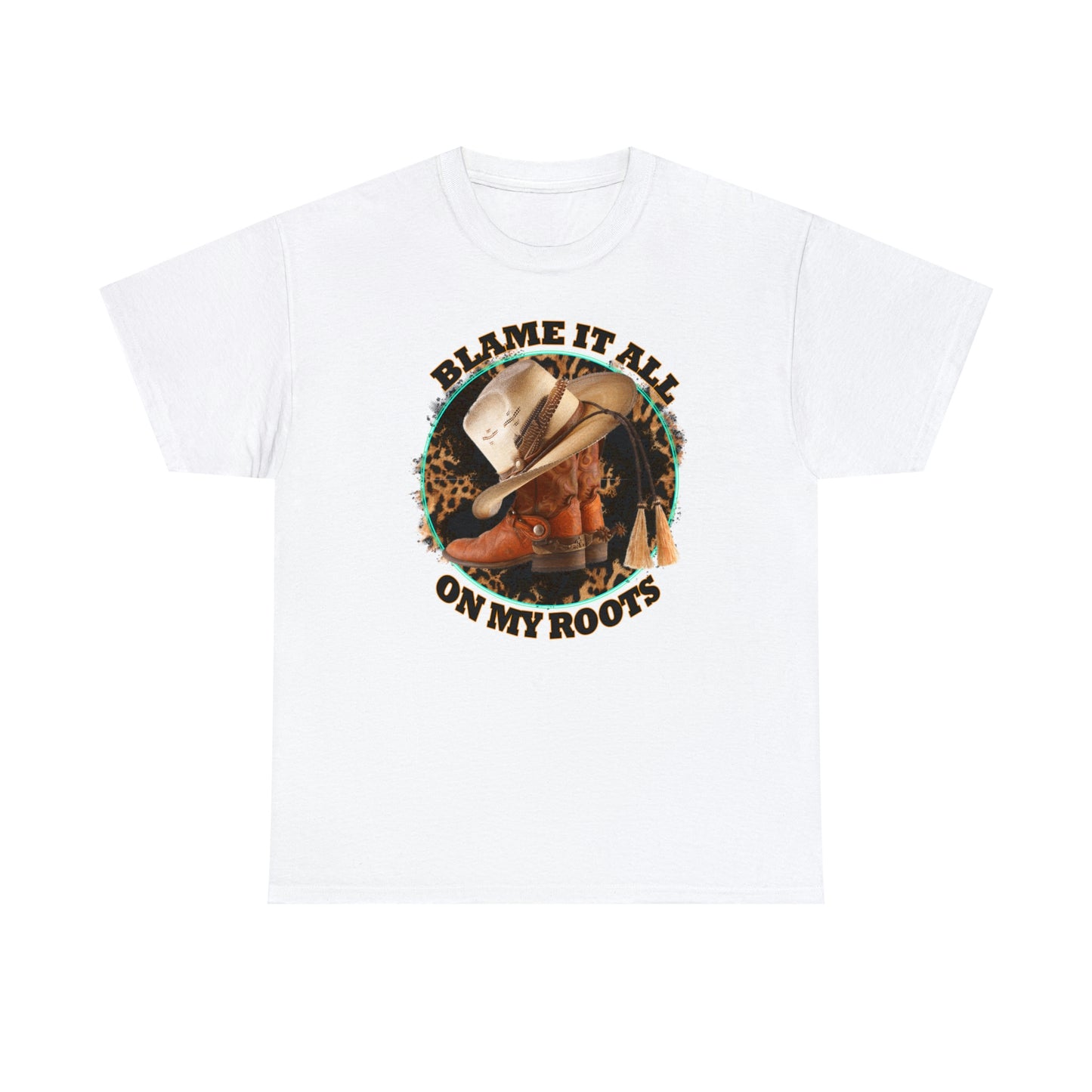 Blame it all on my roots Coastal Cowgirl Unisex Heavy Cotton Tee