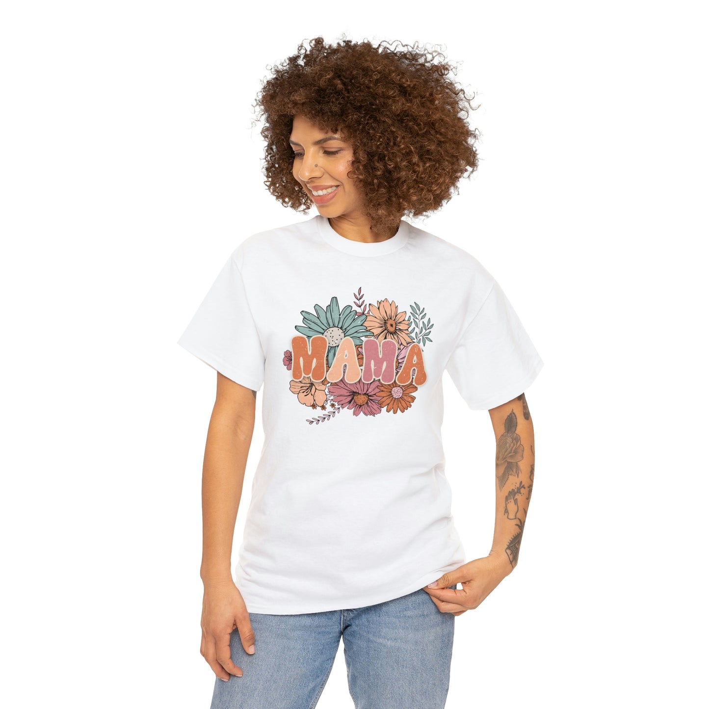 Mama Unisex Heavy Cotton Tee Mothers Day gift