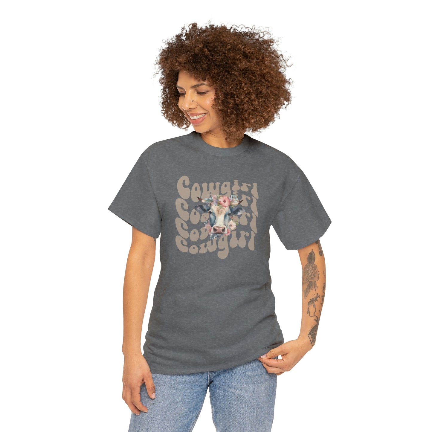 Western Cowgirl Unisex Heavy Cotton Tee Cowgirl shirt Western tee rancher tee rodeo shirt Wild West t shirt