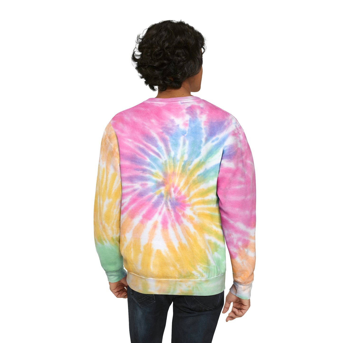 Introvert Unisex Tie-Dye Sweatshirt Retro letters