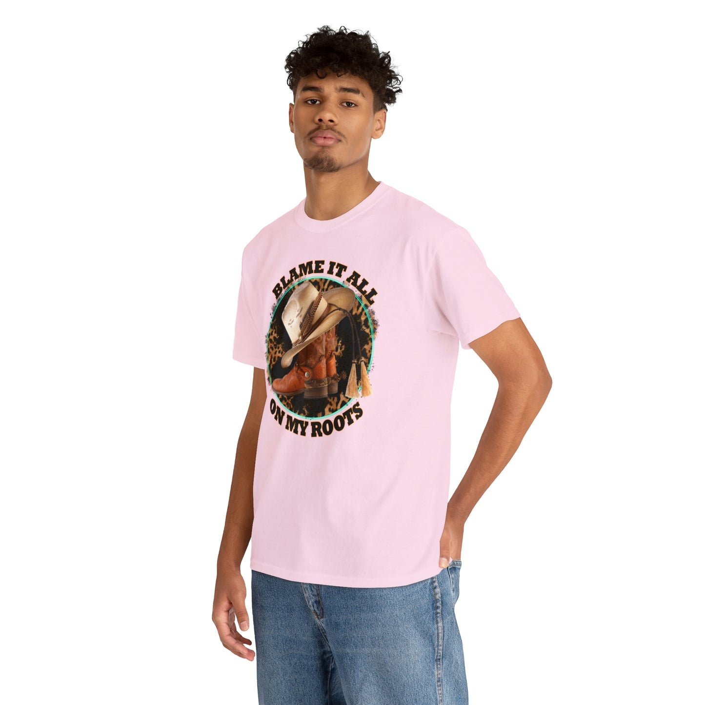 Blame it all on my roots Coastal Cowgirl Unisex Heavy Cotton Tee