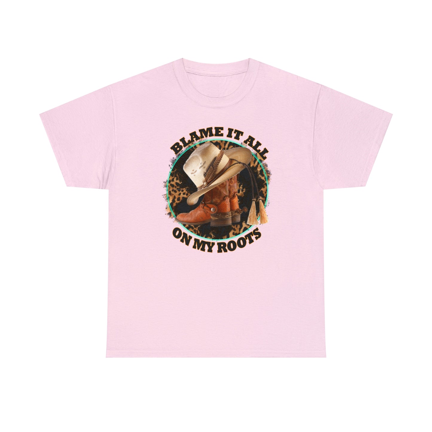 Blame it all on my roots Coastal Cowgirl Unisex Heavy Cotton Tee