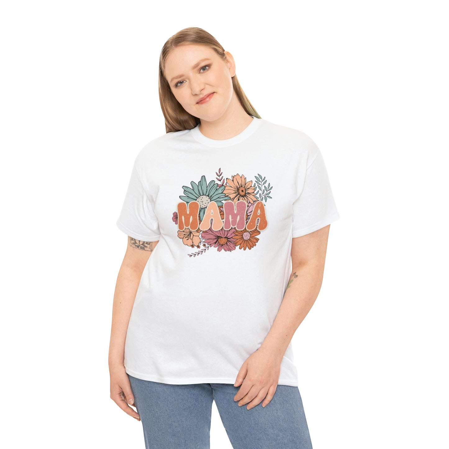 Mama Unisex Heavy Cotton Tee Mothers Day gift