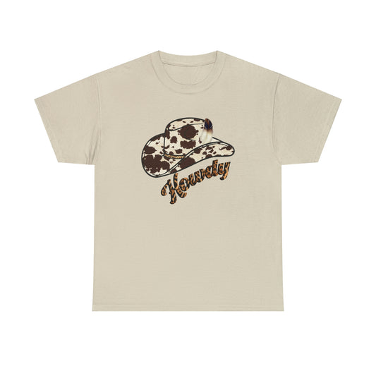 Howdy Coastal Cowgirl Unisex Heavy Cotton Tee