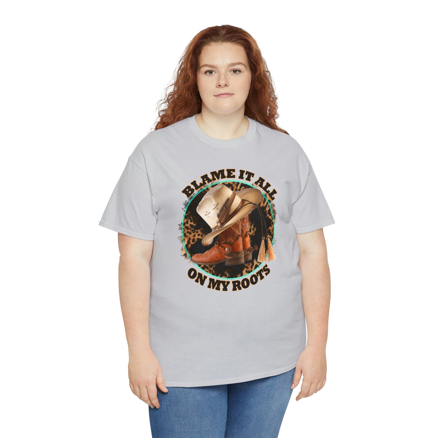 Blame it all on my roots Coastal Cowgirl Unisex Heavy Cotton Tee