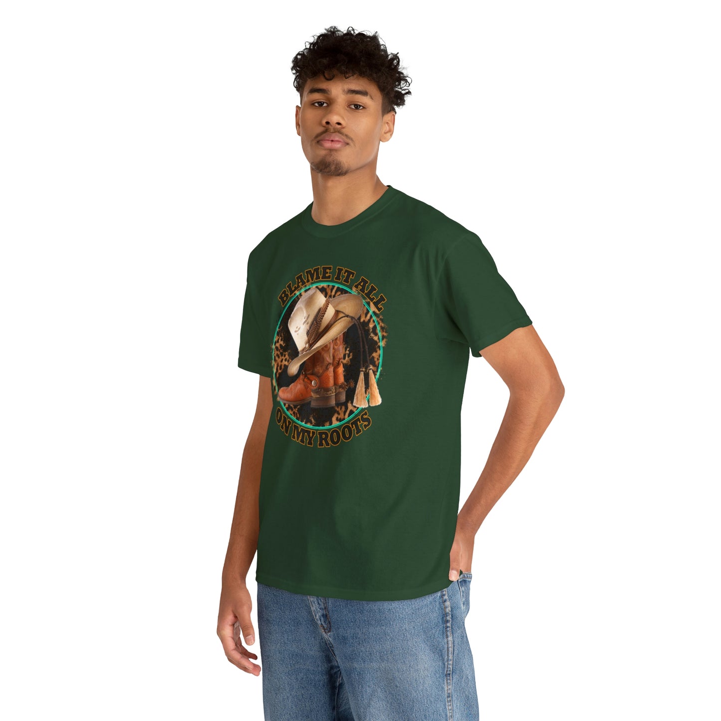 Blame it all on my roots Coastal Cowgirl Unisex Heavy Cotton Tee