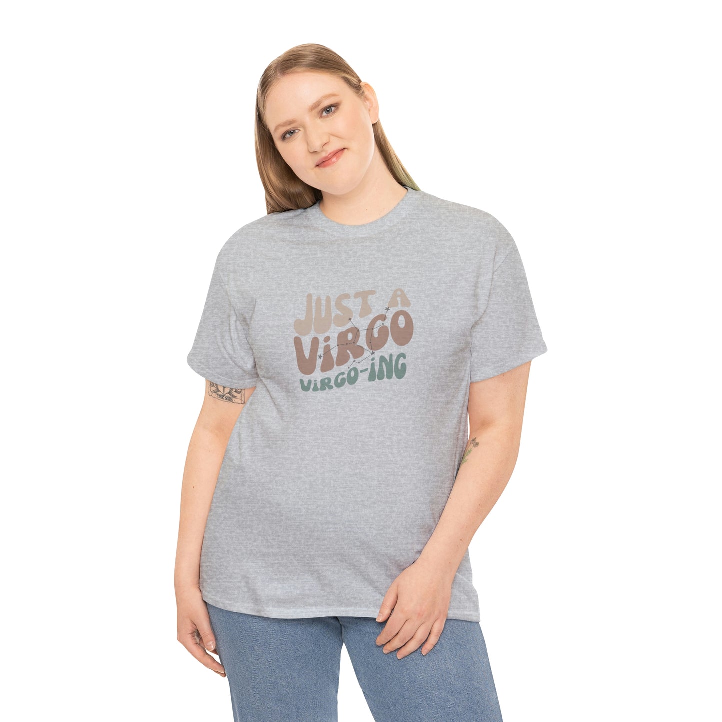 Virgo Unisex Heavy Cotton Tee zodiac graphic t shirt Virgo pride Virgo apparel horoscope t shirt