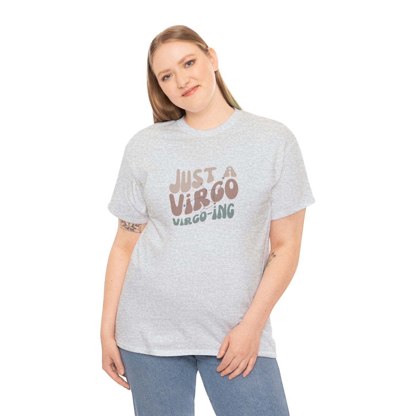 Virgo Unisex Heavy Cotton Tee zodiac graphic t shirt Virgo pride Virgo apparel horoscope t shirt