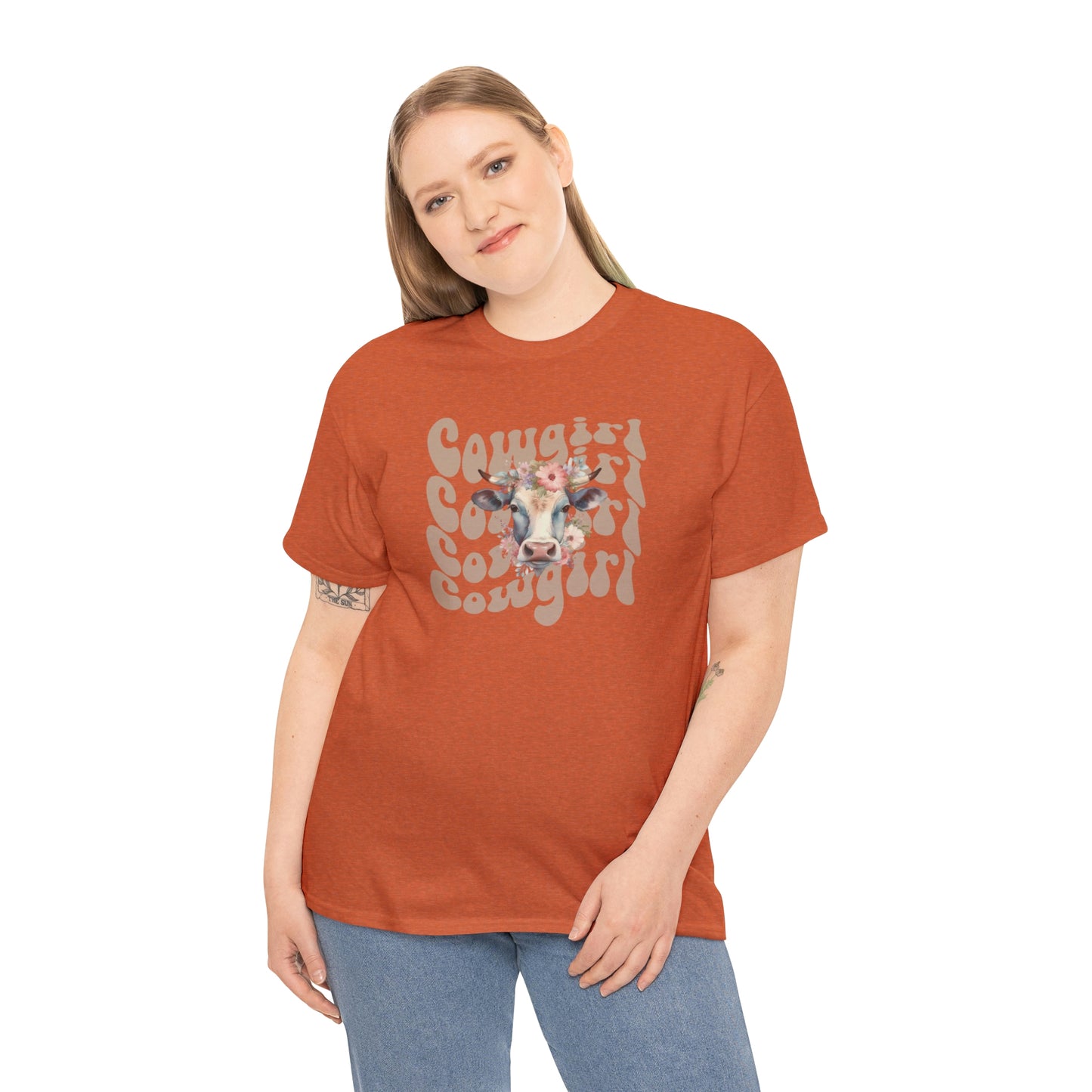 Western Cowgirl Unisex Heavy Cotton Tee Cowgirl shirt Western tee rancher tee rodeo shirt Wild West t shirt