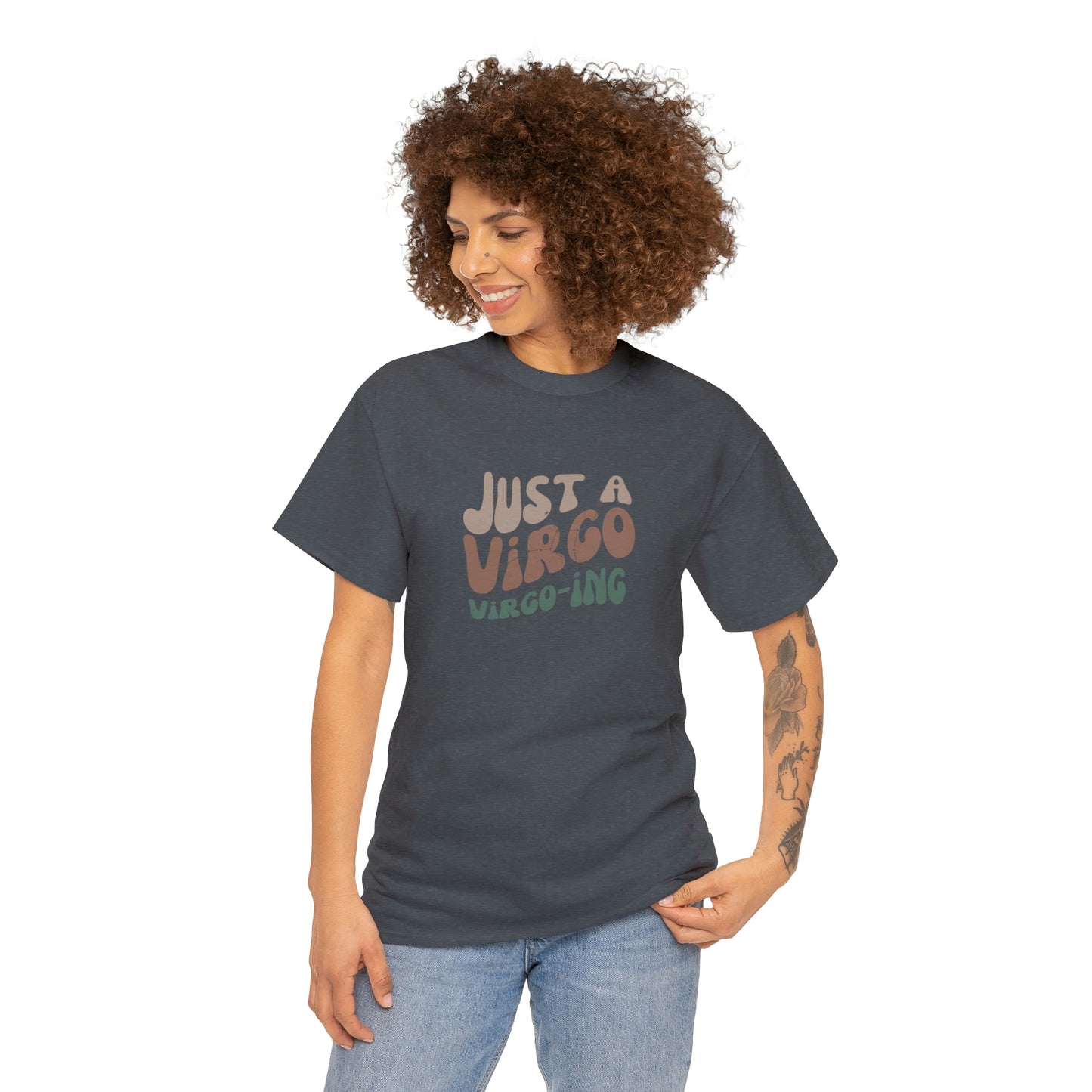 Virgo Unisex Heavy Cotton Tee zodiac graphic t shirt Virgo pride Virgo apparel horoscope t shirt