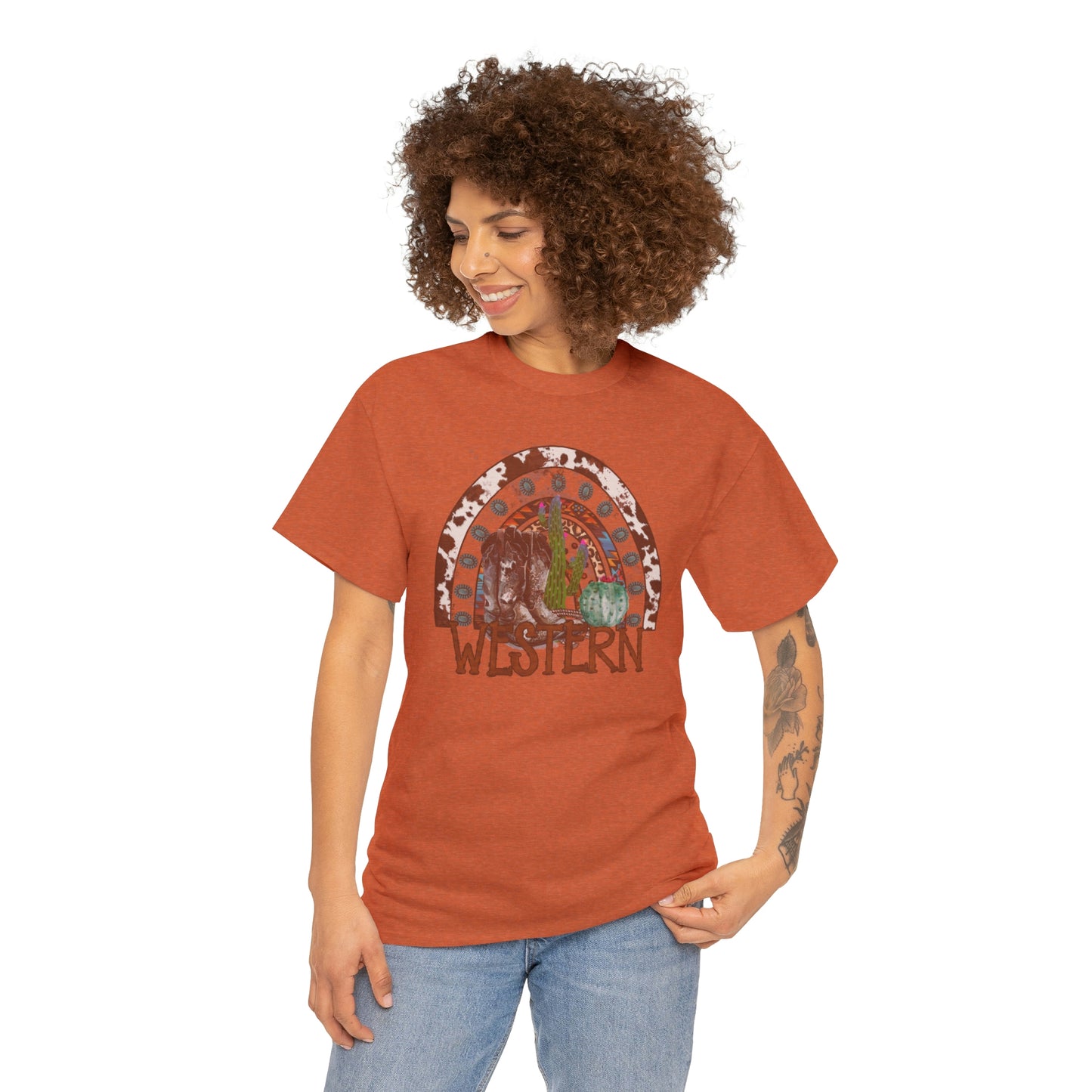 Western Cowgirl Unisex Heavy Cotton Tee Cowgirl shirt Western tee rancher tee rodeo shirt Wild West t shirt