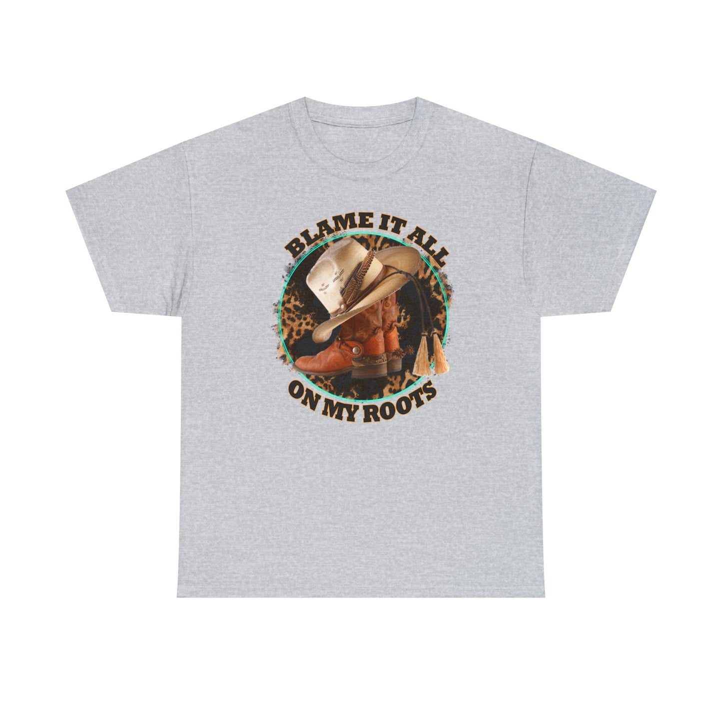 Blame it all on my roots Coastal Cowgirl Unisex Heavy Cotton Tee