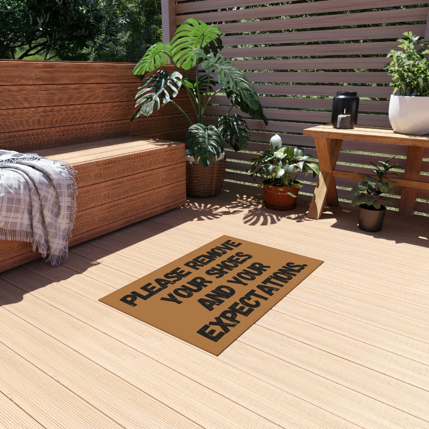 Outdoor Rug Sarcastic Welcome Mat Funny